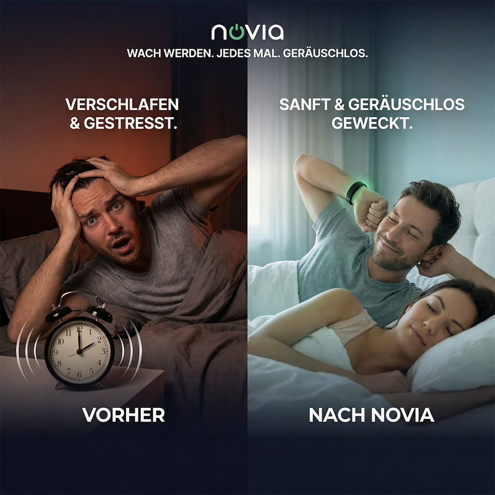 Novia Vibration Alarm Clock - Never oversleep again